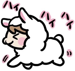 着ぐるみを着て、ハイハイする赤ちゃん