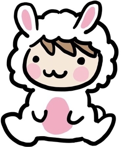 着ぐるみを着た赤ちゃん