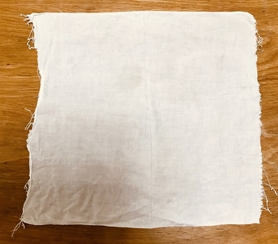 3週間、食器洗いの使ったサラシの写真