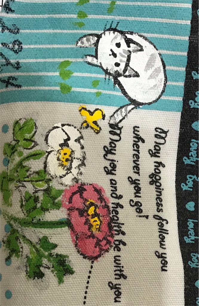 布に描いた消えない絵の具 絵のある
