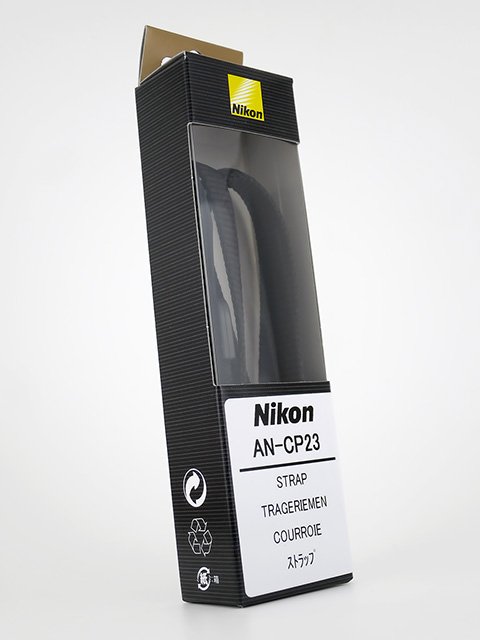 Nikon ネックストラップ コンパクト用 シンプル ブラック AN-CP23