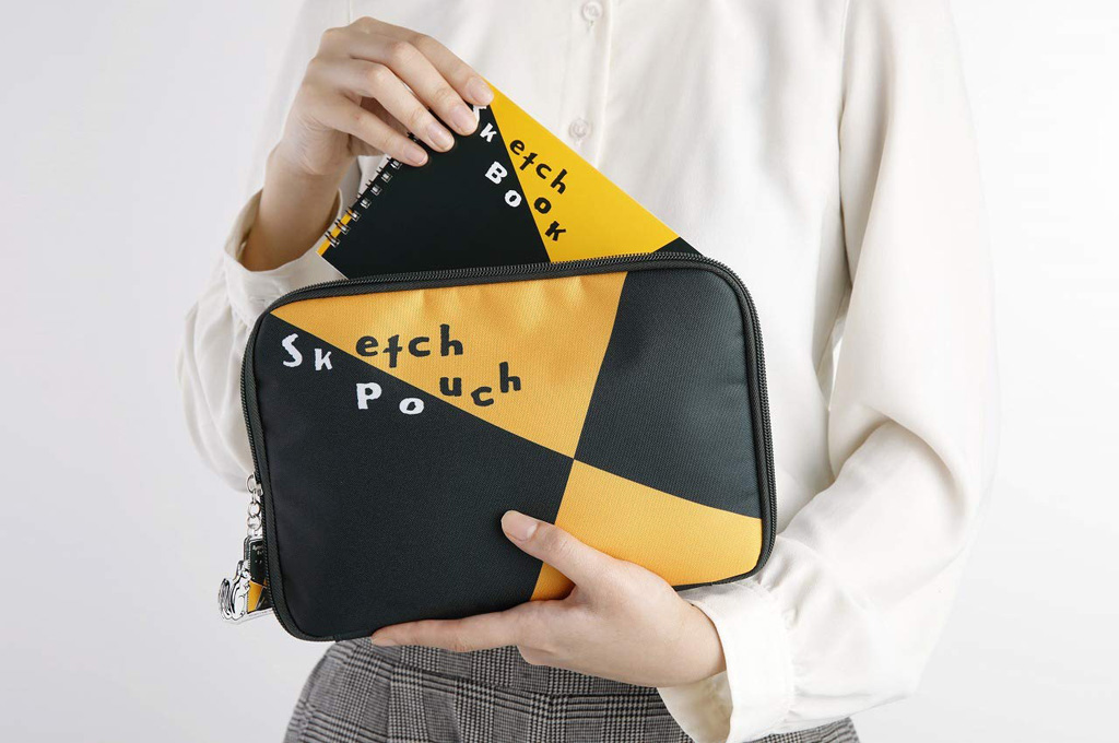 オシャレでカワイイ『スケッチブック』デザインのポーチ。 かわにょぶろぐ