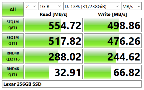Lexar SSD NS100 256GB