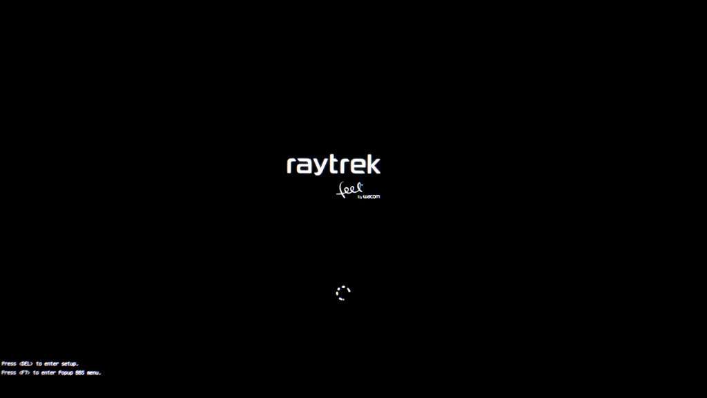 raytrektab起動画面