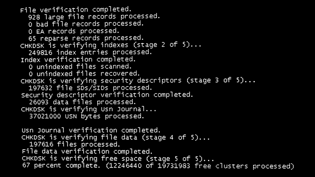 sfc chkdsk