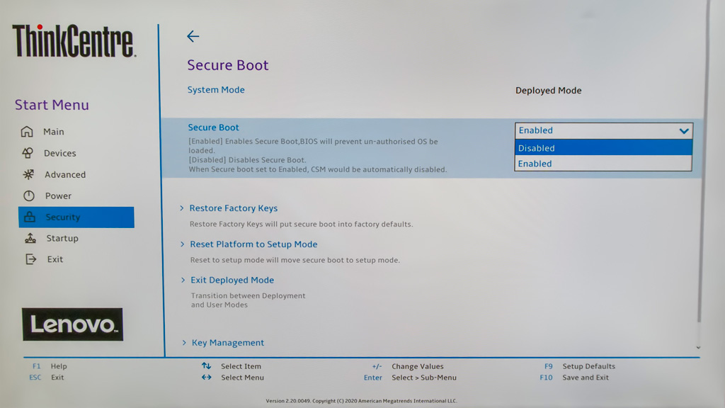 回復ドライブがBIOSで認識しない