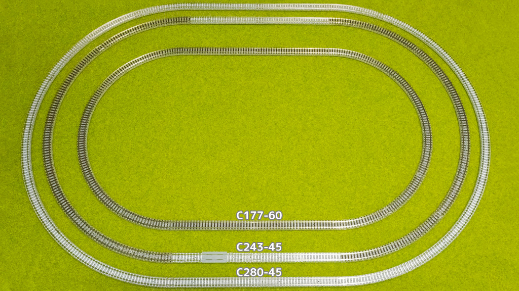 TOMIX 最小通過半径 C280 C243 C177 C140