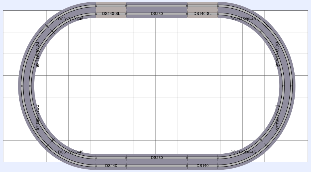 Nゲージ レイアウト図面