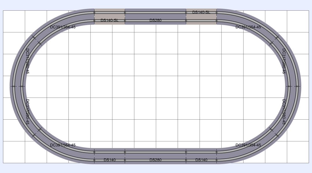 Nゲージ レイアウト図面