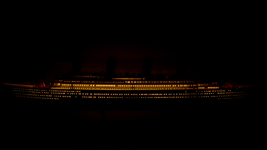 タイタニック 船舶プラモデル テープLED 童友社