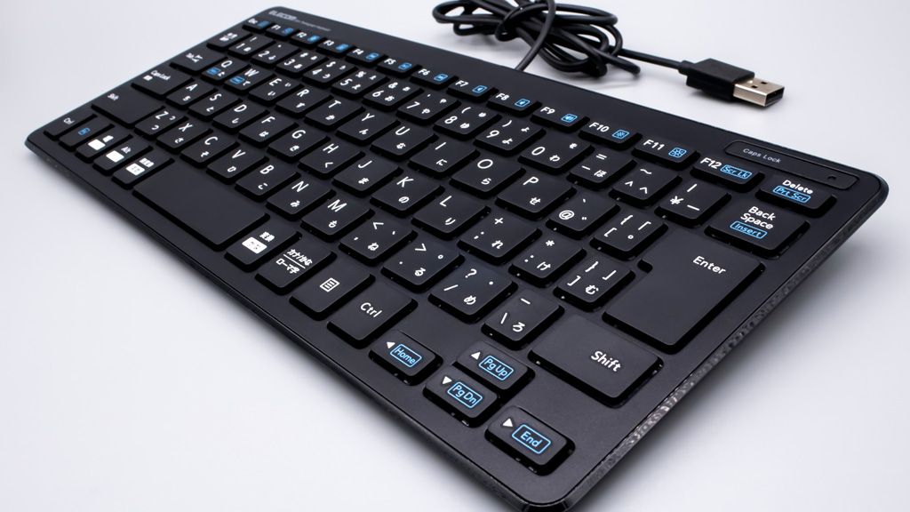 エレコム 有線 テンキーレス ミニキーボード TK-FCP096BK