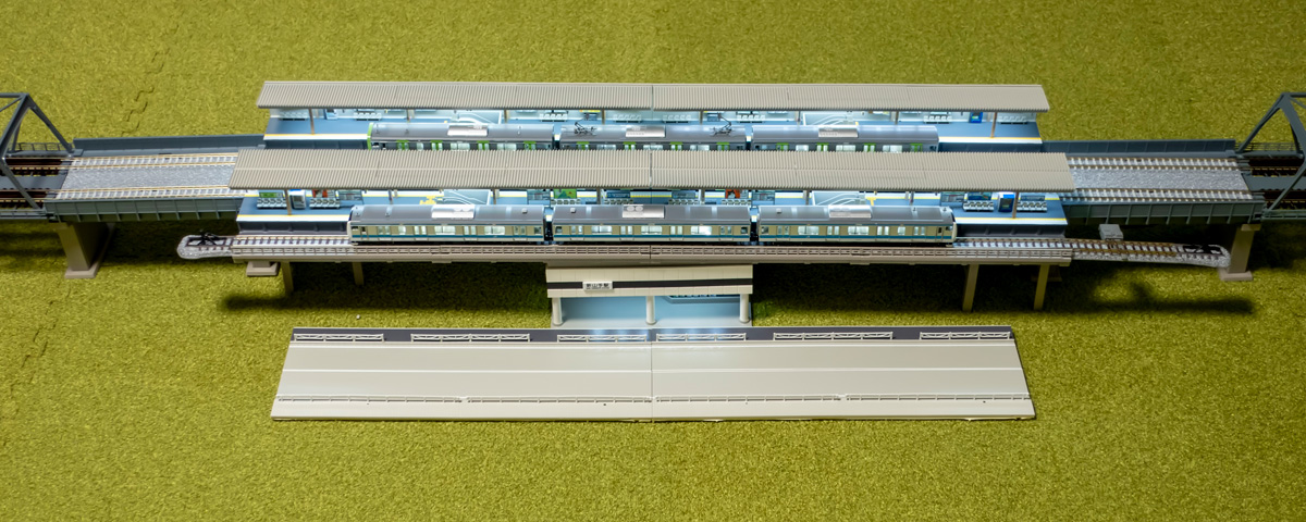 Nゲージ TOMIX 都市型ホーム 塗装と電飾化