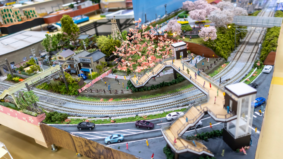 Nゲージ 鉄道模型モジュールLAYOUT AWARD 2023 「春の偕楽園」岩倉高等学校鉄道模型部