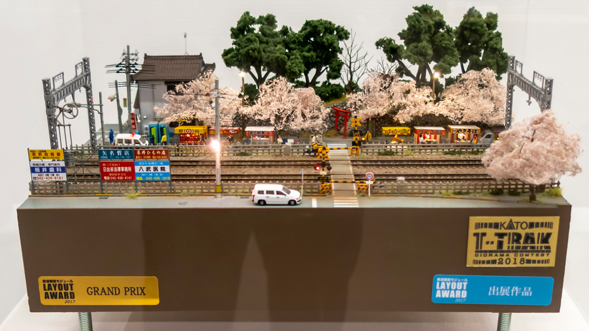 Nゲージ 鉄道模型モジュールLAYOUT AWARD 2023 「桜まつり」佐藤英也氏