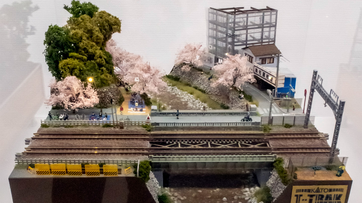 Nゲージ 鉄道模型モジュールLAYOUT AWARD 2023 「お花見」佐藤英也氏