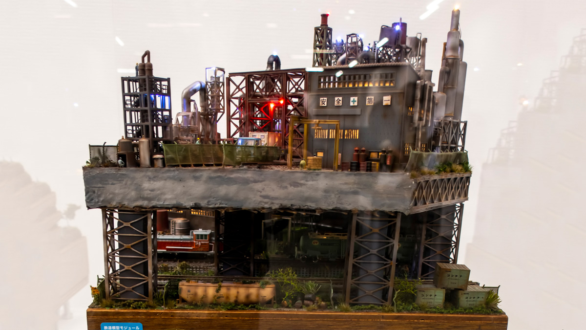 Nゲージ 鉄道模型モジュールLAYOUT AWARD 2023 「工場地帯のある風景」Ｋ氏