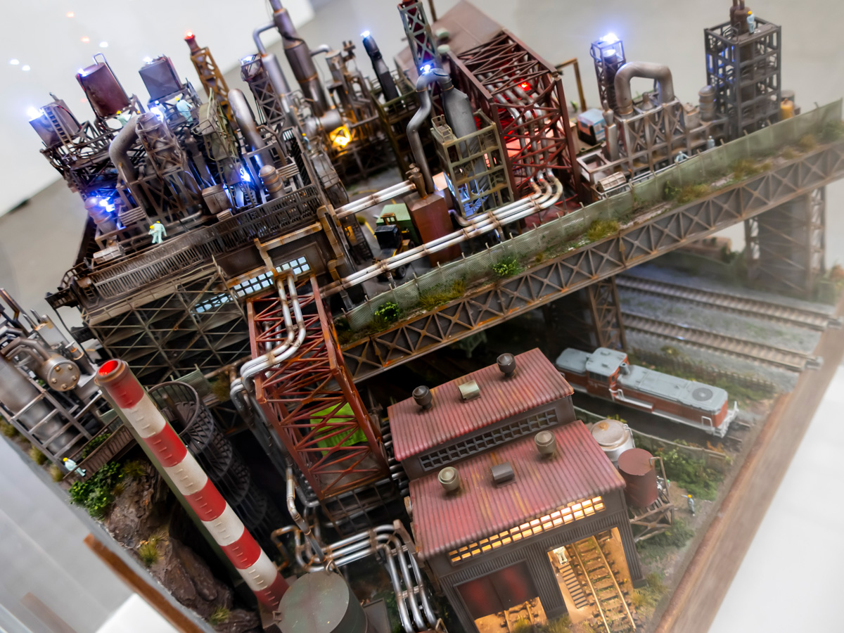 Nゲージ 鉄道模型モジュールLAYOUT AWARD 2023 「工場地帯のある風景」Ｋ氏
