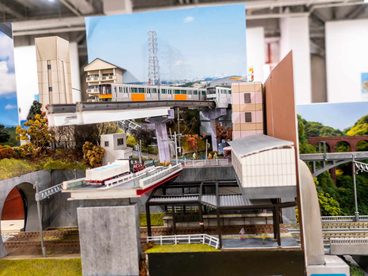 Nゲージ 鉄道模型モジュールLAYOUT AWARD 2023 「ニュータウンに重なるドボク」金子率氏