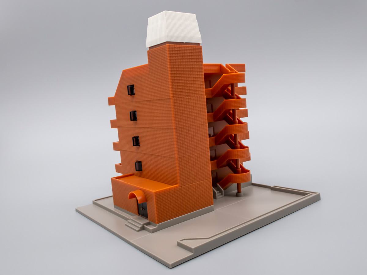 Nゲージ　自作ストラクチャー　マンション Nゲージ 自作ストラクチャー マンション