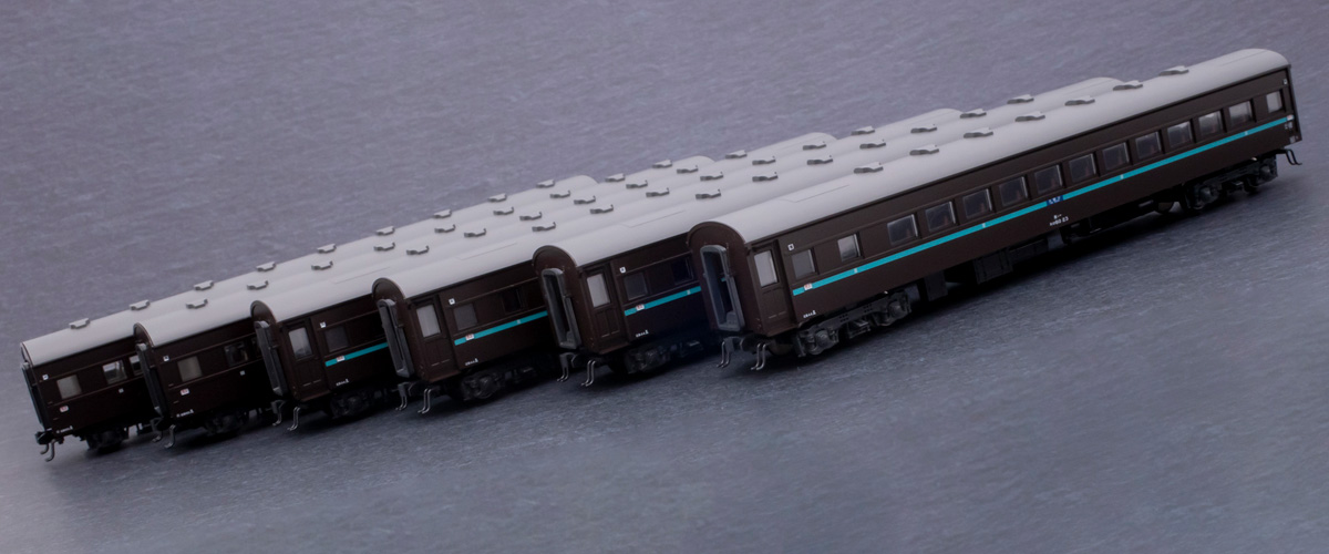 Nゲージ】C62蒸気機関車🚂の客車「スハ44系 特急はと」がフル
