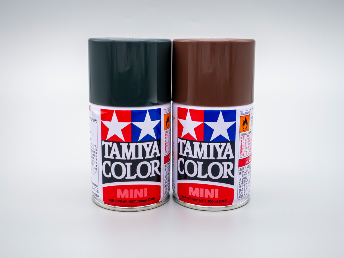 タミヤ スプレー NATOブラック NATOブラウン
