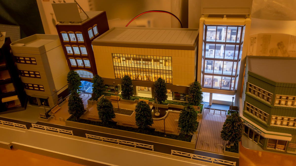 Nゲージ TOMIX 商業ビル ABC 塗装 電飾