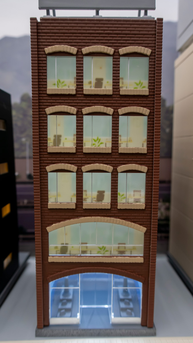 Nゲージ TOMIX 商業ビル ABC 塗装 電飾