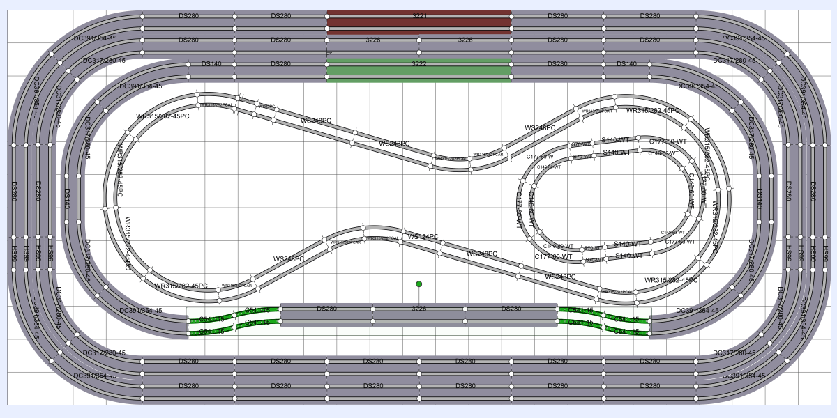 秋葉原 メイド喫茶 メイリッシュ Nゲージ走行会 レイアウト図面
