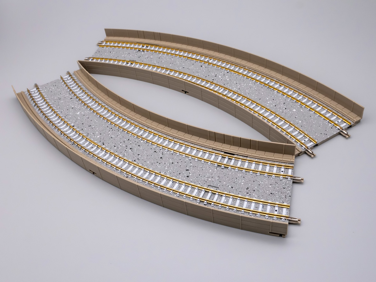 Nゲージ TOMIX 複線カーブレール 複線スラブレール