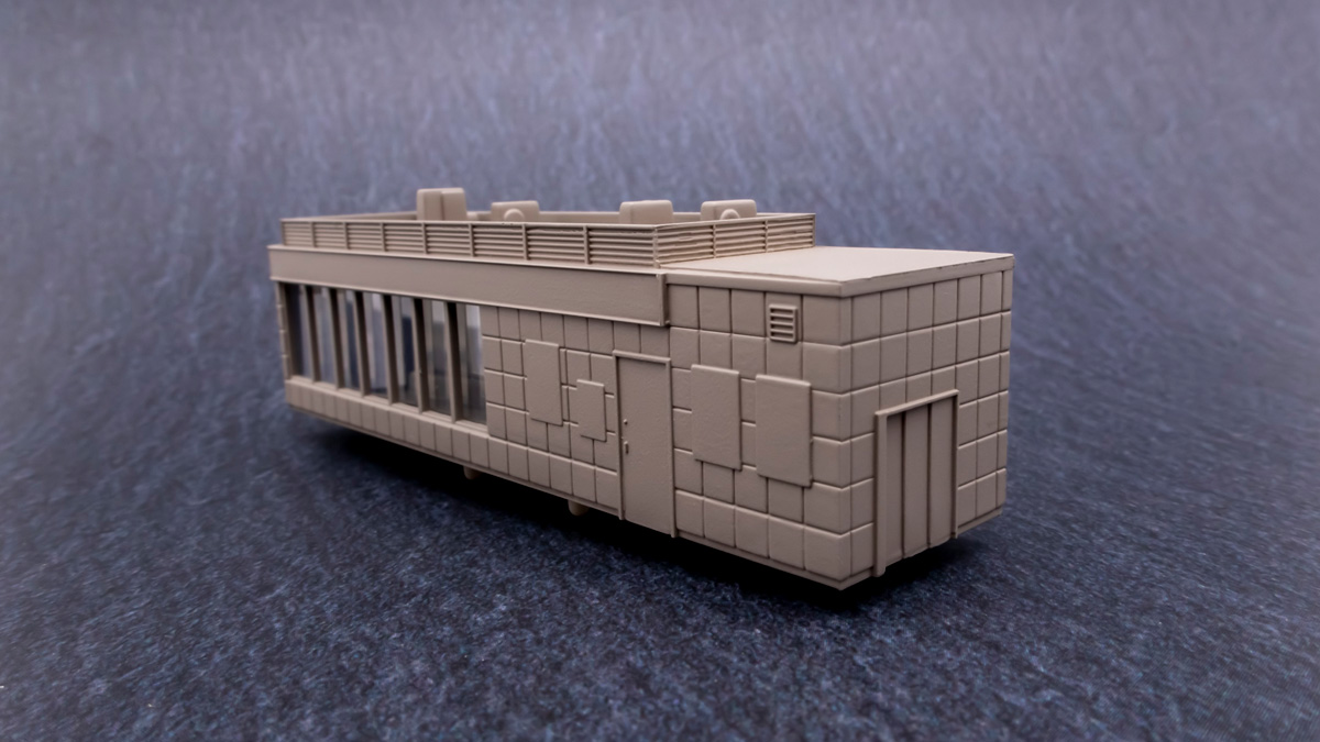 Nゲージ KATO 近郊形ホーム店舗 塗装