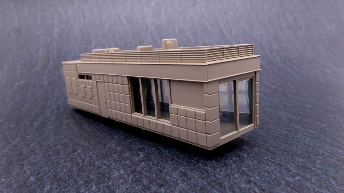 Nゲージ KATO 近郊形ホーム店舗 塗装