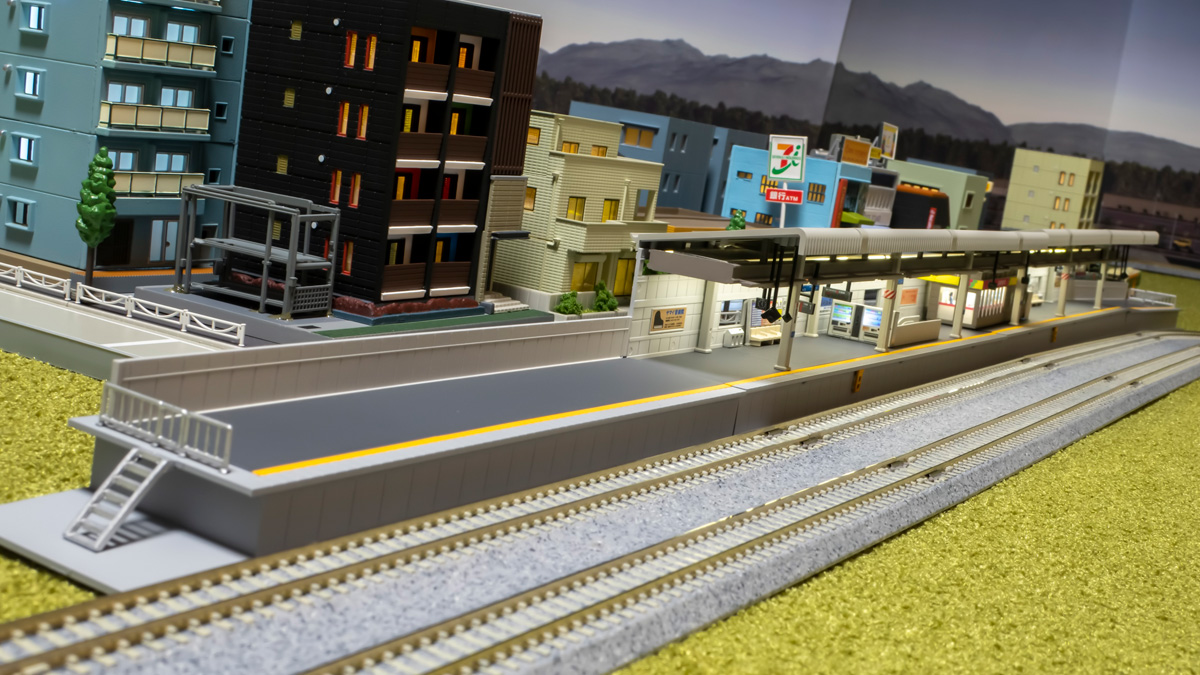 Nゲージ KATO 近郊形ホーム 塗装と電飾