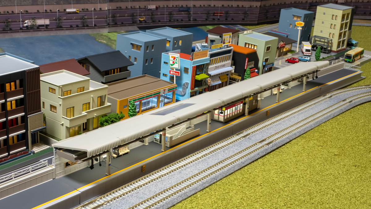 Nゲージ KATO 近郊形ホーム 塗装と電飾