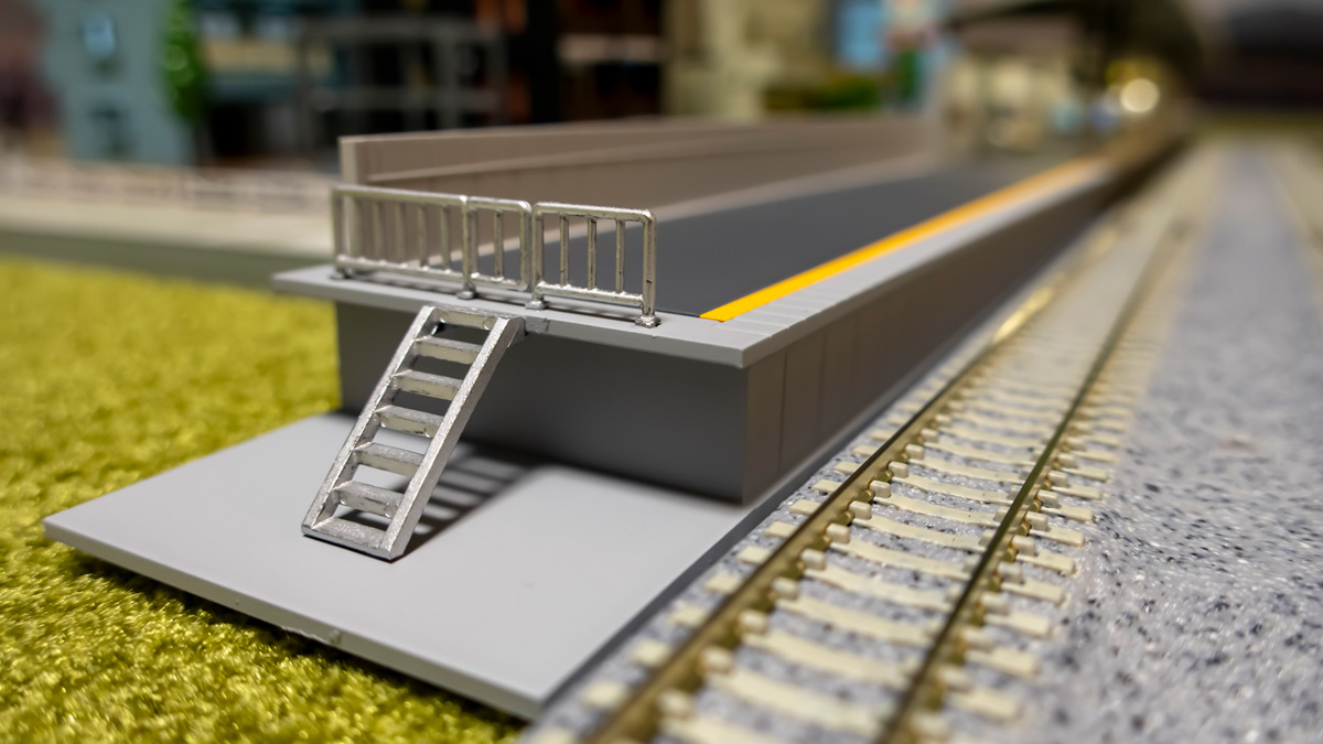 Nゲージ KATO 近郊形ホーム 塗装と電飾