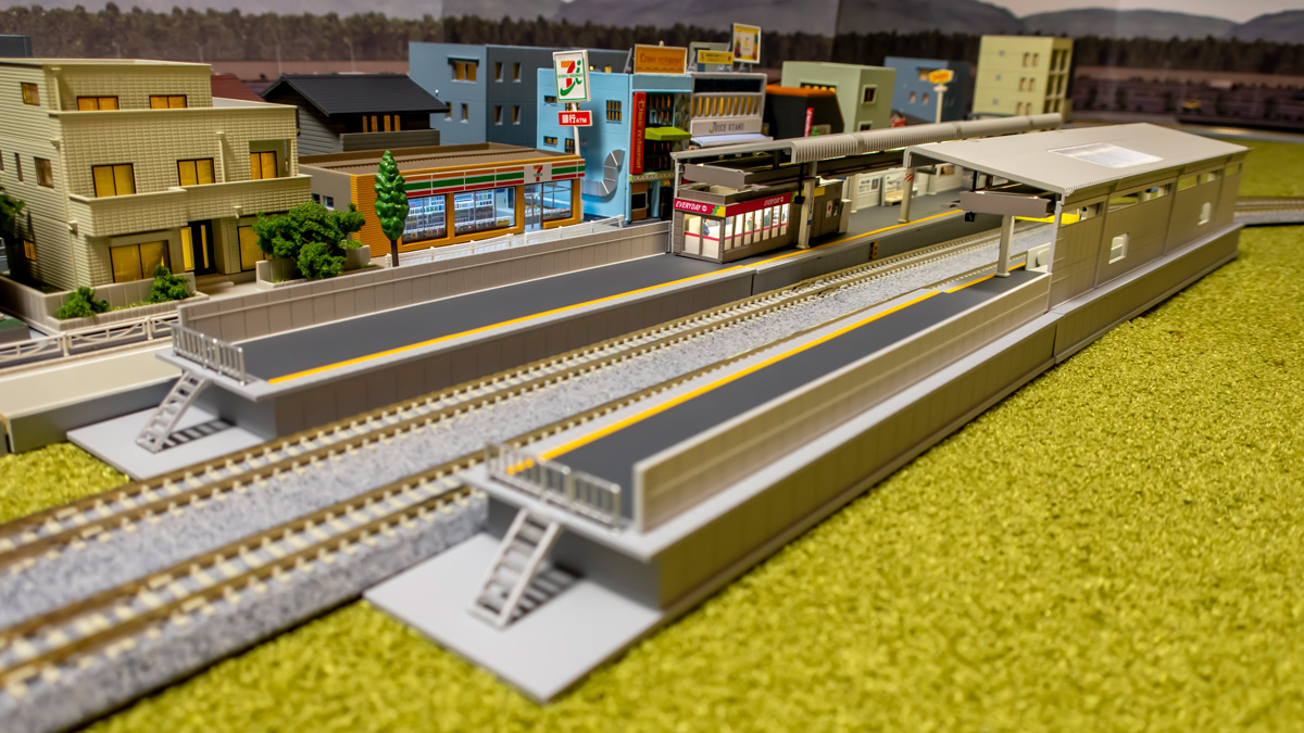 Nゲージ KATO 近郊形ホーム 塗装と電飾