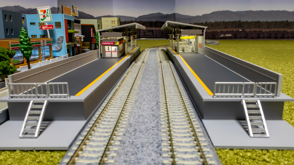 Nゲージ KATO 近郊形ホーム 塗装と電飾