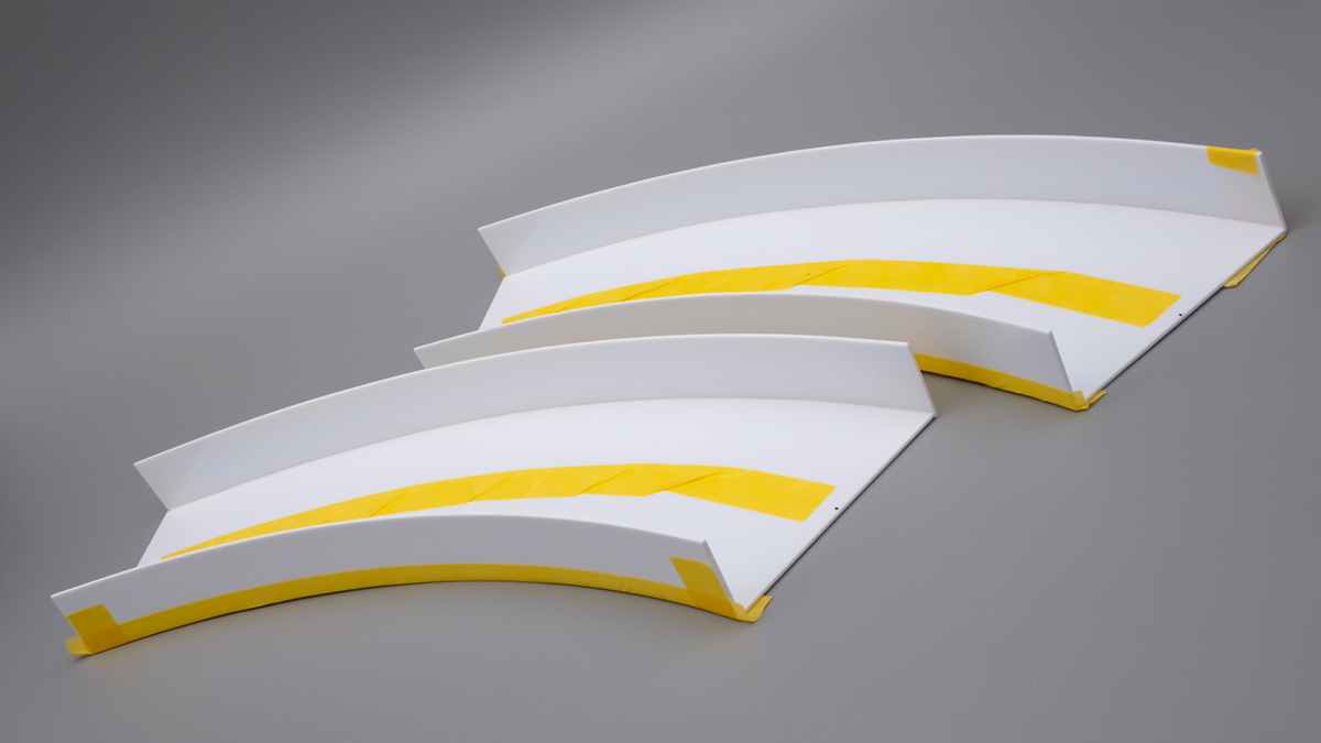 HOゲージの高架橋をプラ板で制作