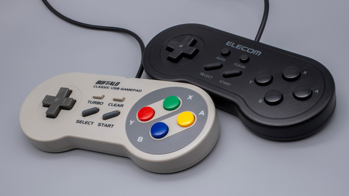 スーファミコントローラー風のレトロ調USBゲームパッドを買い増し