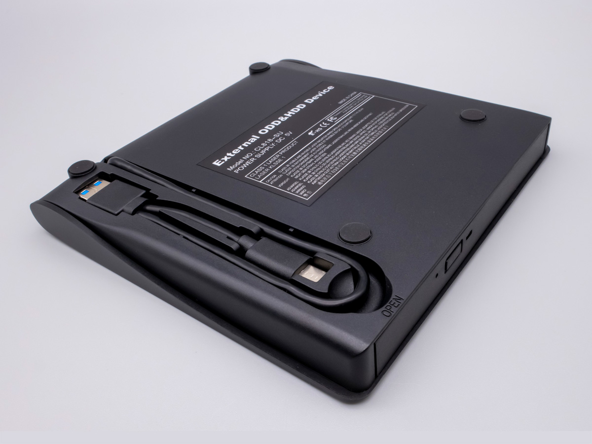 POP-UP MOBILE EXTERNAL USB Type-C DVD Drive 外付けポータブルDVDドライブ