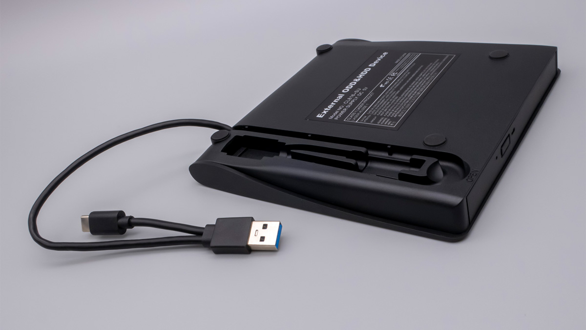 POP-UP MOBILE EXTERNAL USB Type-C DVD Drive 外付けポータブルDVDドライブ