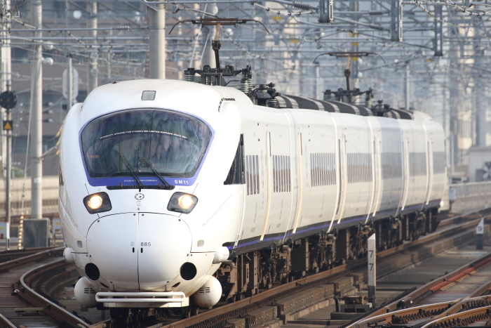 JR　国鉄　行先板　吉塚 福岡撮り鉄遠征 1日目① 吉塚駅で415系12両編成 3323Mを撮る