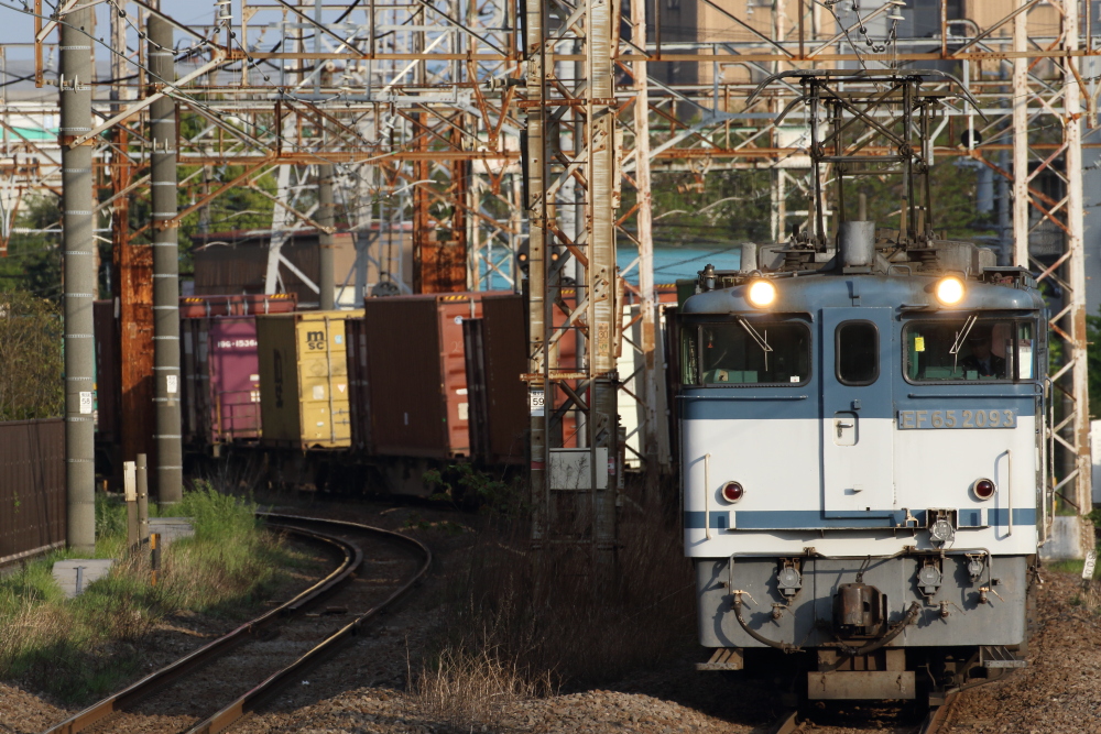 貨物列車撮影 4 海コン列車 青プレフルコック 動画始めました 川崎鶴見鉄道録