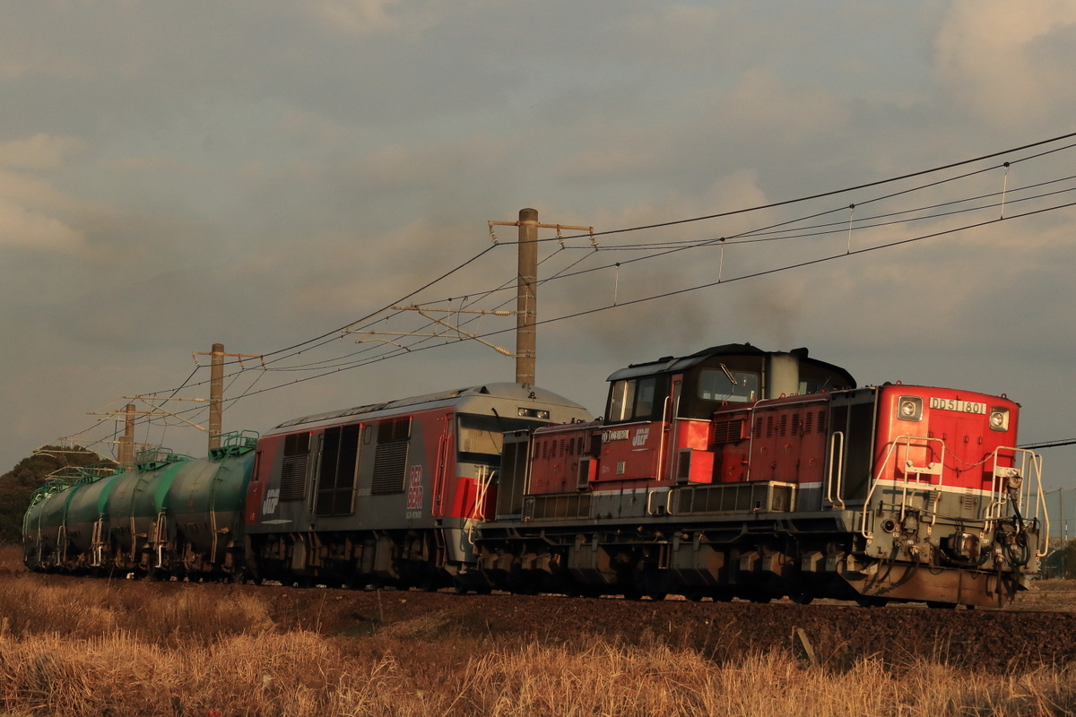 夕暮れの白鳥信号場で異種重連8075レを撮る 冬の東海地方 撮り鉄遠征④