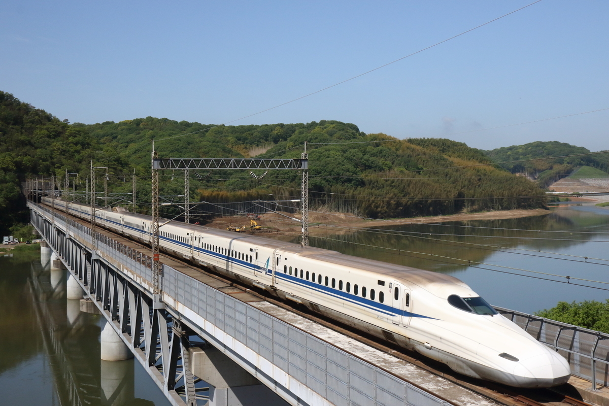 高梁川橋梁で500系を撮る 2021GW 西日本遠征⑱ - 川崎鶴見鉄道録