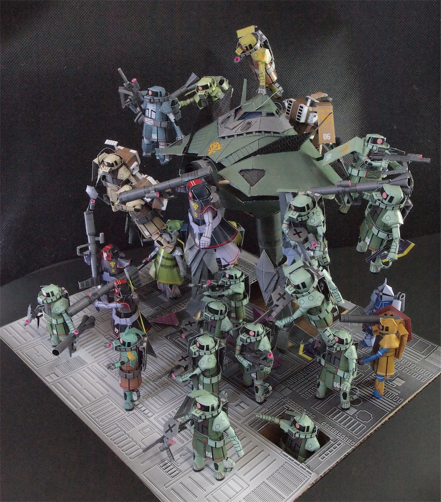 紙ザク紙ドム紙ビグザム - 紙で小さいザクを作るブログ