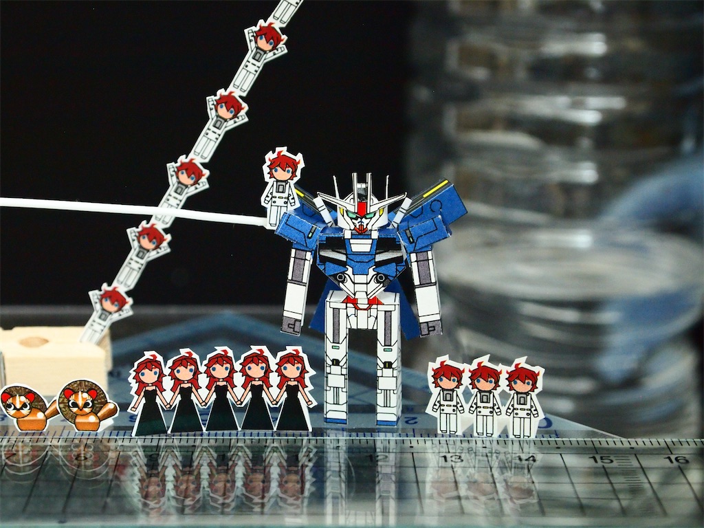ガンダム エアリアル改修型 - 紙で小さいザクを作るブログ
