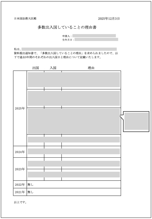 永住申請の理由書についてビザ専門の行政書士が解説