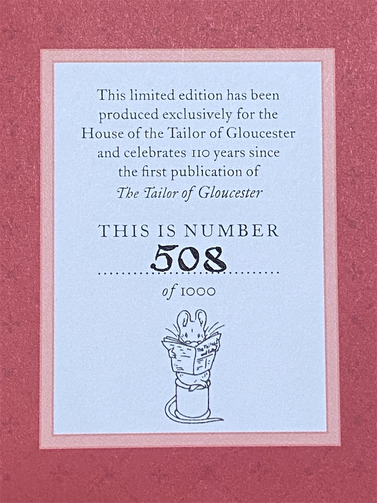 グロースターの仕たて屋 The TAILOR of GLOUCESTER by BEATRIX