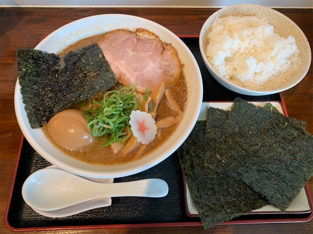 麺場 新 相模原市中央区 濃らーめん ライス 味玉 のり 大盛無料 魚介豚骨 又二郎のラーメン食べ歩き 食レポ日記 麺場 新 相模原市中央区 濃らーめん ライス 味玉 のり 大盛無料 魚介豚骨 又二郎のラーメン食べ歩き 食レポ日記