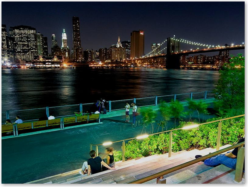 ダイヤモンドアートクラブ　夜のブルックリン橋 ニューヨーク ブルックリン・ブリッジからの夜景が見てみたい